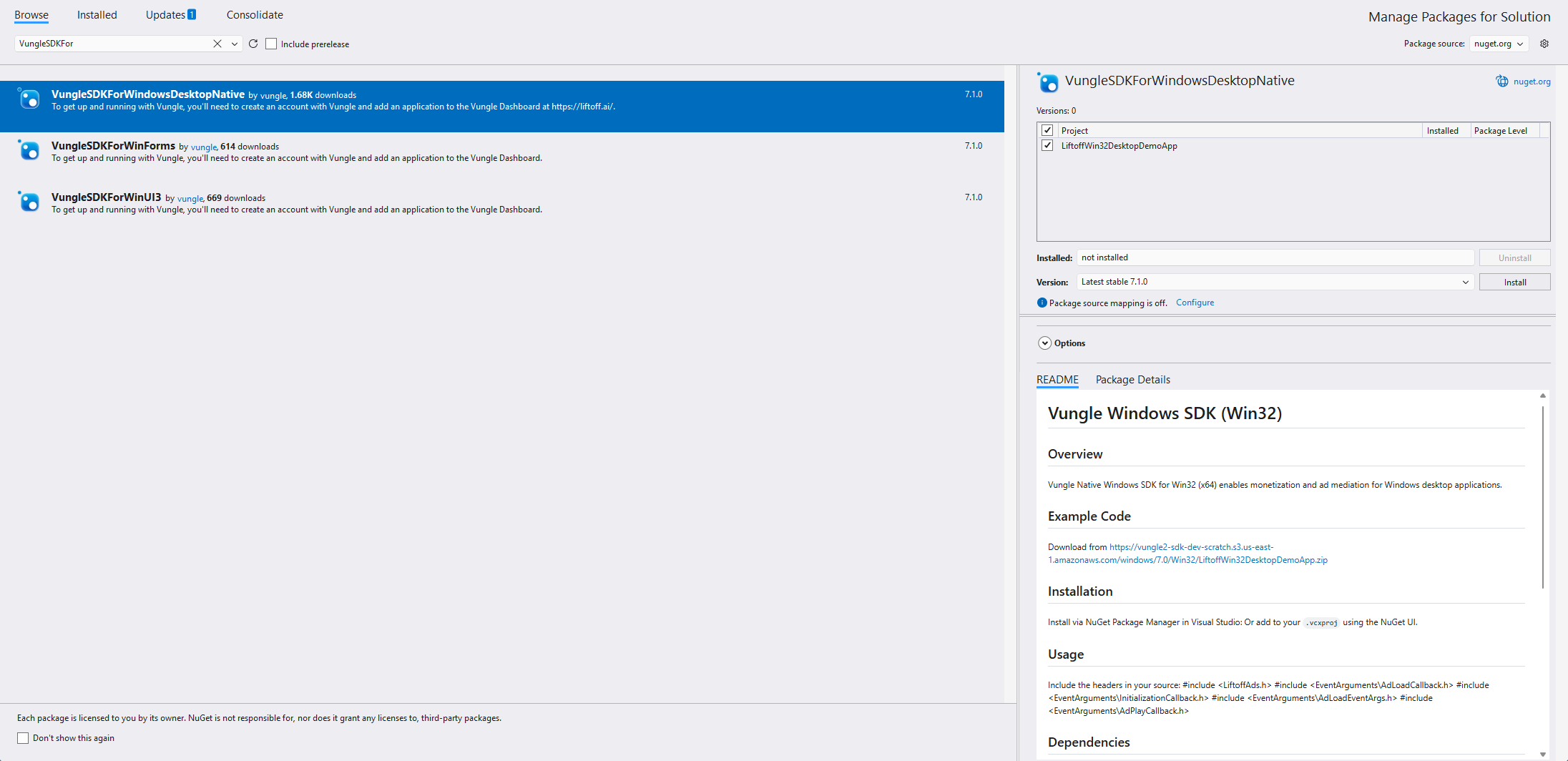IntegrateSDKforWindowsNativeNuget.png